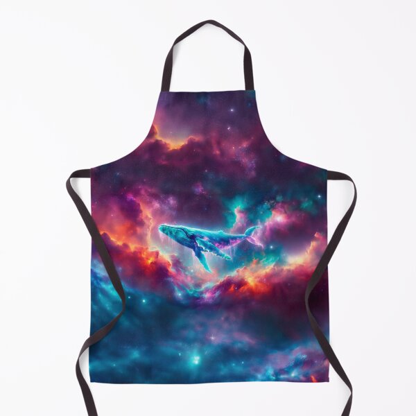 Item preview, Whale in Space Nebula designed and sold by whitepaperbag.