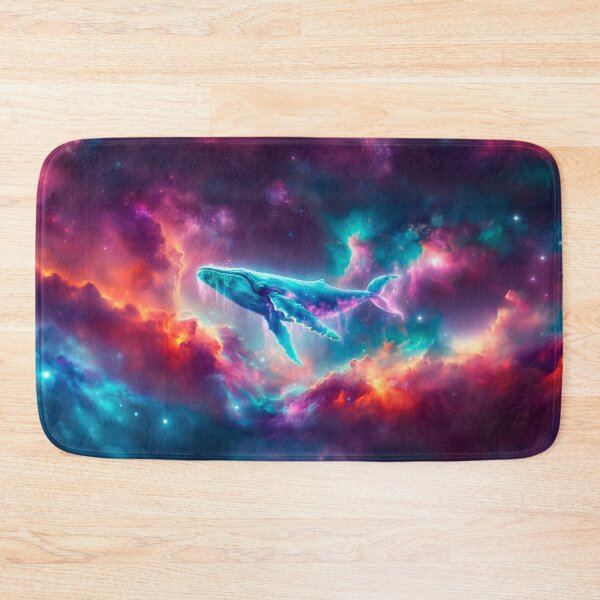 Item preview, Whale in Space Nebula designed and sold by whitepaperbag.