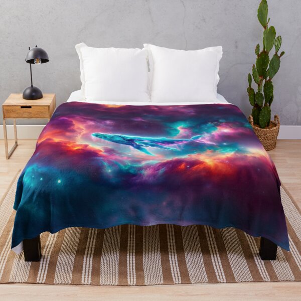 Item preview, Whale in Space Nebula designed and sold by whitepaperbag.