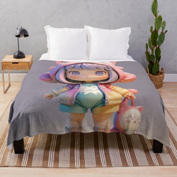 Item preview, Adorable Kawaii Cat Girl: Joyful Delight III designed and sold by Rubyingooo.