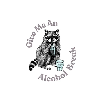 Artwork thumbnail, Alcoholic Racoon by Ink-Lust