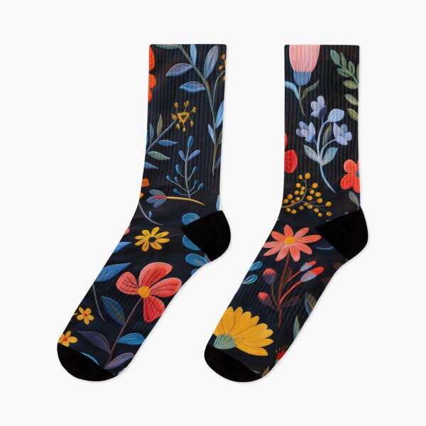 Item preview, Colorful Floral Embroidery Pattern designed and sold by brandway.