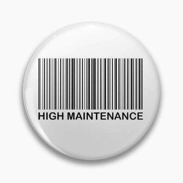 Item preview, High Maintenance Barcode (interactive) original graphic artwork designed and sold by Dinahspace.