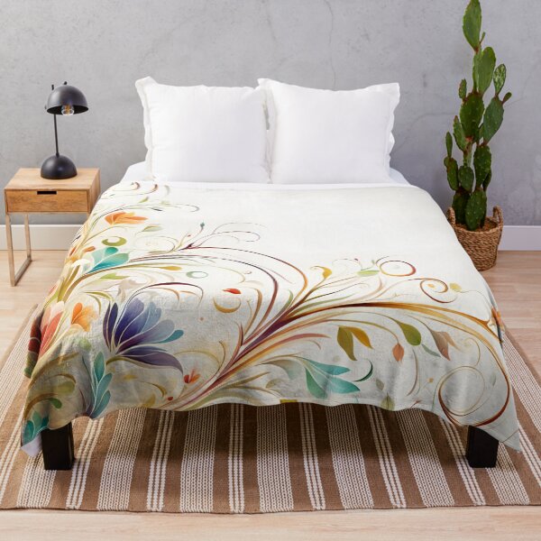 Item preview, Floral pattern - flowers and leaves designed and sold by dedoma.