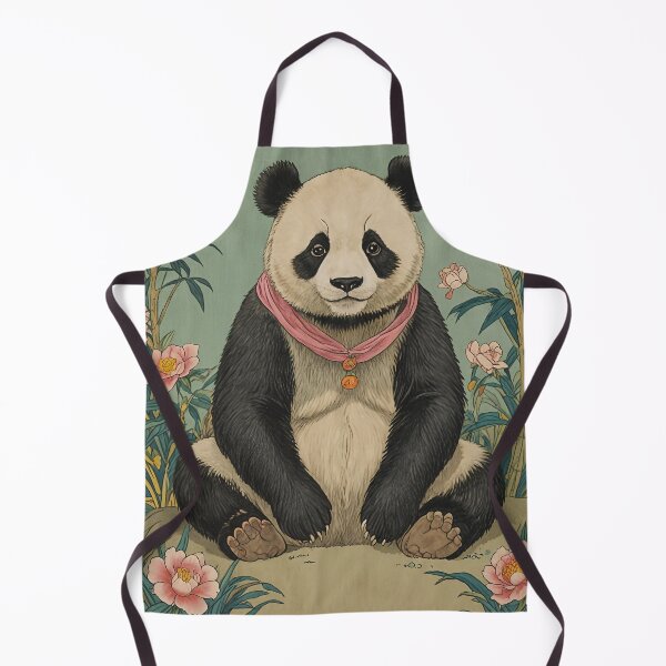 Item preview, Happy Panda in the Flowers designed and sold by Lizetteh.