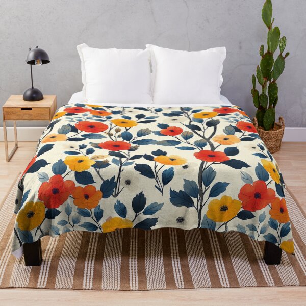 Item preview, Anemones Vintage Floral Pattern on light background designed and sold by SpecialtiesShop.