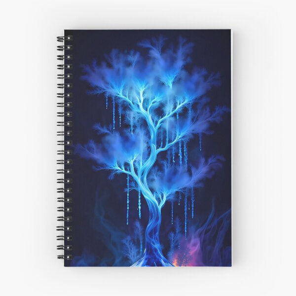 Item preview, Blue Glowing Misty Tree, Ai Generated Art  designed and sold by ACC .