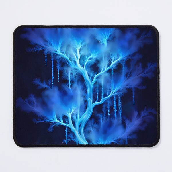 Item preview, Blue Glowing Misty Tree, Ai Generated Art  designed and sold by ACC .