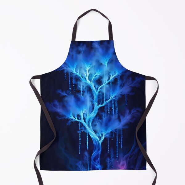 Item preview, Blue Glowing Misty Tree, Ai Generated Art designed and sold by ACC .