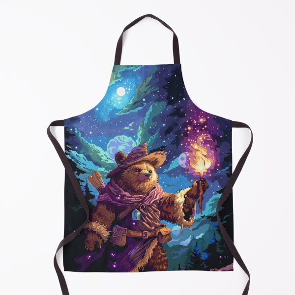 Item preview, Cute Bear Wizard Pixel Art designed and sold by Kaos-Bit.