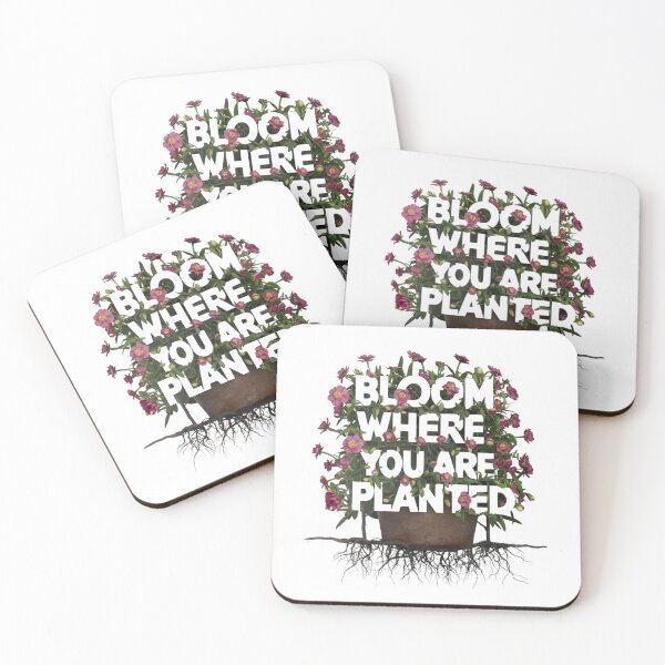 Item preview, Bloom Where You Are Planted - Floral Typography Design designed and sold by deluxedigital1.