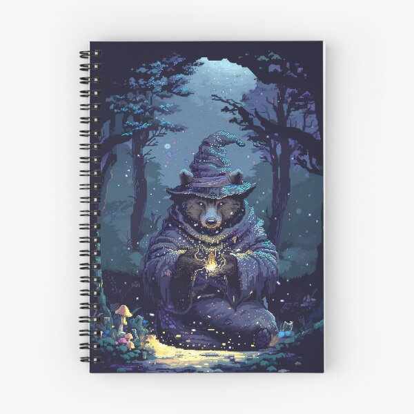 Item preview, Cute Bear Wizard Pixel Art designed and sold by Kaos-Bit.