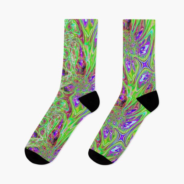 Item preview, Abstract Smudged Melting Fractal Flowers 35 designed and sold by SXW Designs.