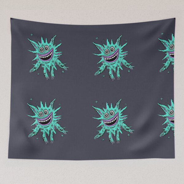 Item preview, neon cute little creature from out of space designed and sold by thegamerhero.