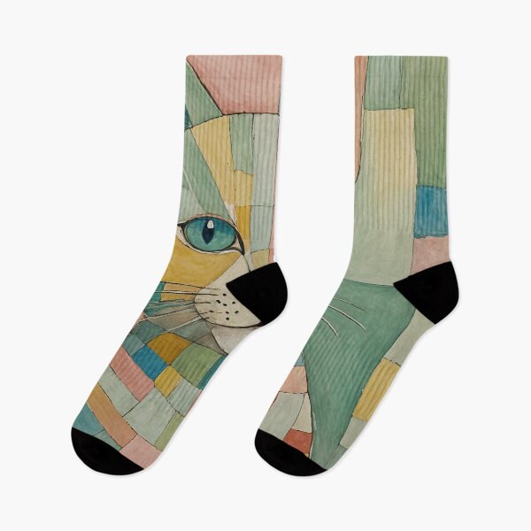 Item preview, Abstract Pastel Cat Portrait designed and sold by Lizetteh.