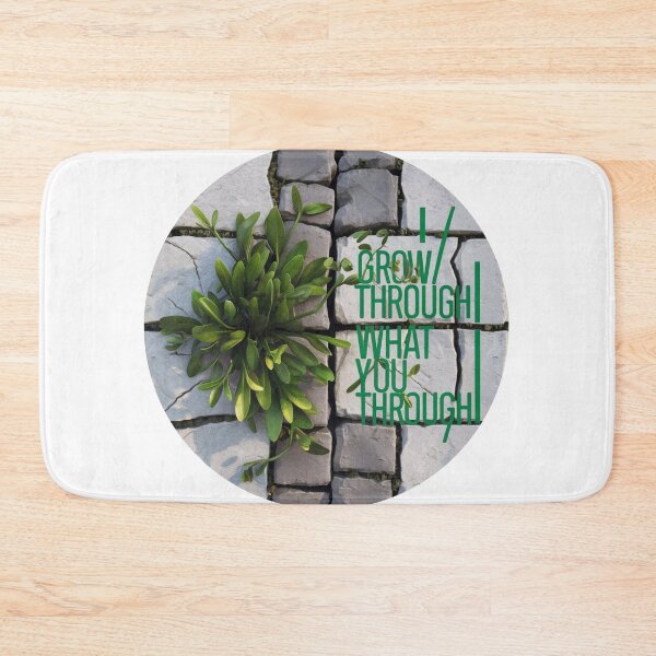 Item preview, Grow Through What You Go Through - Resilient Plant in Stone Path Art designed and sold by deluxedigital1.