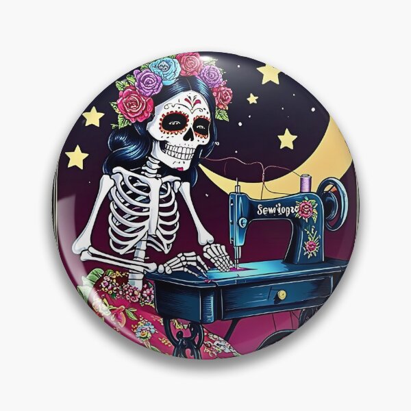 Item preview, The Sewciopath, Skeleton Seamstress, Macabre Tailor designed and sold by RETRO REVIVAL.