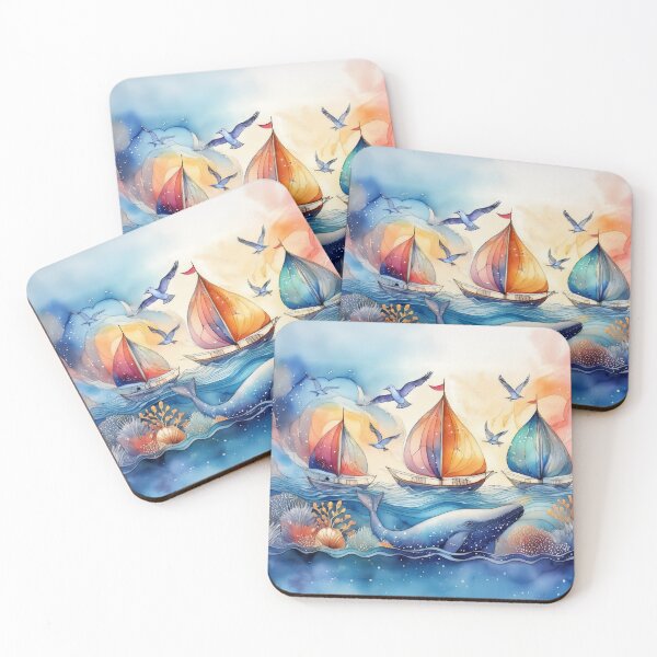 Item preview, Sails and Whales designed and sold by Blue Horse Photo Magic.