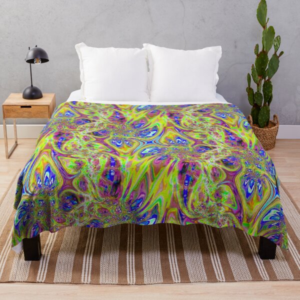 Item preview, Abstract Smudged Melting Fractal Flowers 36 designed and sold by SXW Designs.