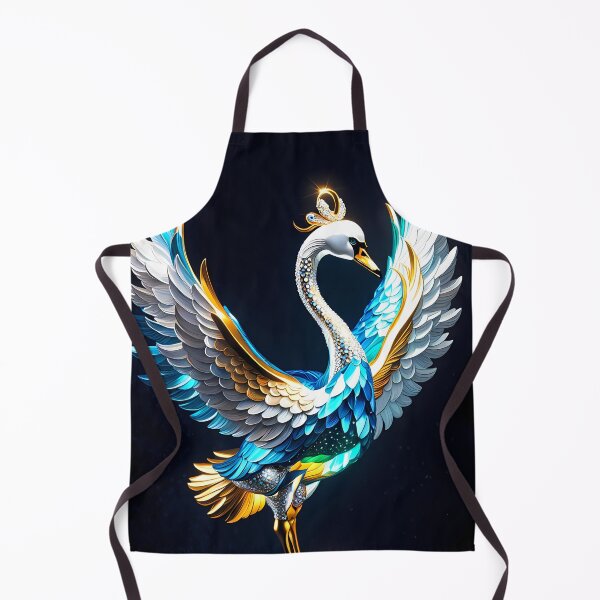 Item preview, Crystal Swan Statue, Ai Generated Art  designed and sold by ACC .