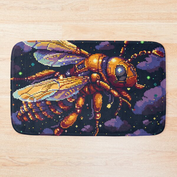 Item preview, Cosmic Bee Pixel Art designed and sold by Kaos-Bit.