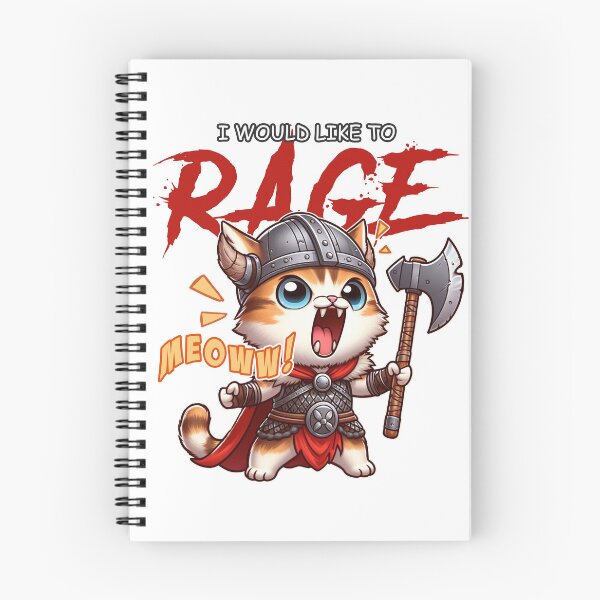 Item preview, I Would Like to Rage - Barbarian Cat DnD designed and sold by pinzka.