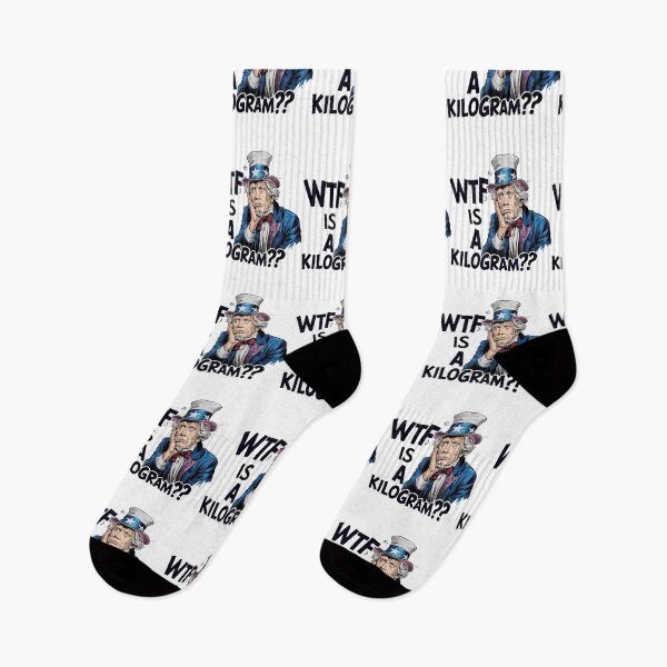 Item preview, WTF Is a Kilogram Funny 4th of July Patriotic American Humor Science Design designed and sold by BunBuntheDog-.
