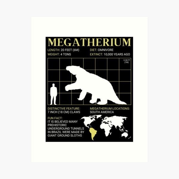 Item preview, Megatherium Extinct Giant Ground Sloth designed and sold by ExtinctFauna.
