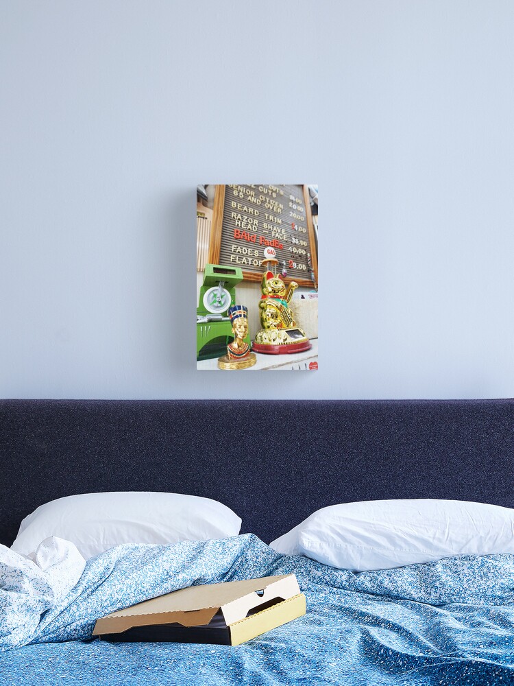 Thumbnail 2 of 3, Canvas Print, Lucky Cat Doug's Barbershop designed and sold by DougsBarbershop.