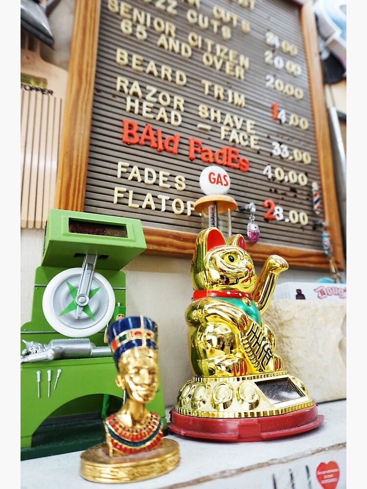 Thumbnail 3 of 3, Photographic Print, Lucky Cat Doug's Barbershop designed and sold by DougsBarbershop.
