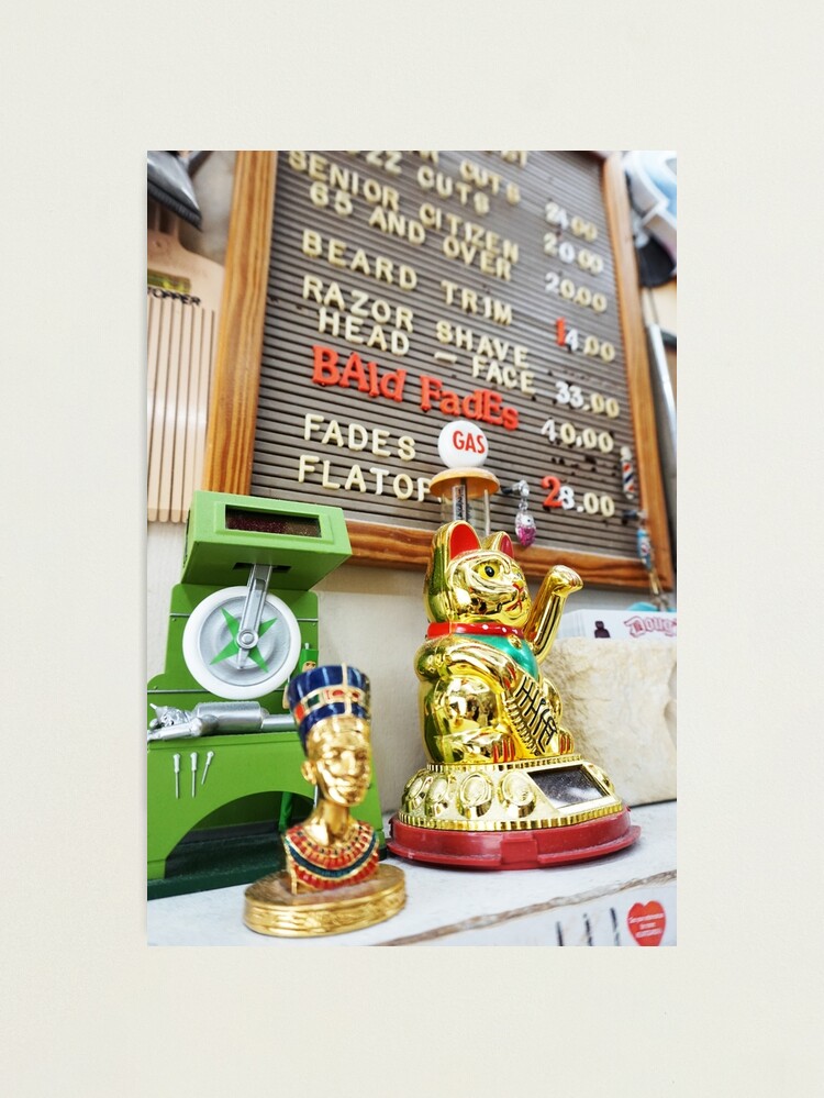 Thumbnail 1 of 3, Photographic Print, Lucky Cat Doug's Barbershop designed and sold by DougsBarbershop.