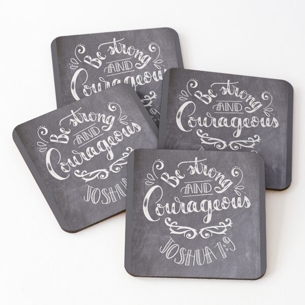 Item preview, Be Strong and Courageous Chalk Lettering / Joshua 1:9 Hand Lettering / Calligraphy  designed and sold by creativebakergb.