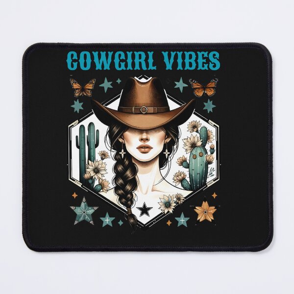 Artikelvorschau, Cowgirl-Vibes mit Kaktus-Schmetterlingen und Sternen entworfen und verkauft von AlienOccupation.