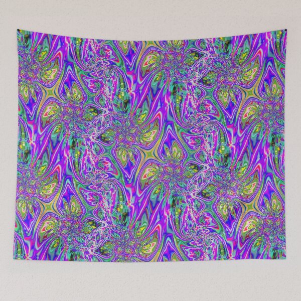 Item preview, Abstract Smudged Melting Fractal Flowers 40 designed and sold by SXW Designs.