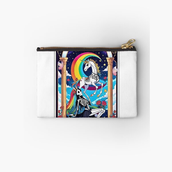 Item preview, The Audacity Funny Tarot Card,The Audacious Unicorn, Mystic Harmony, Rainbow Guardians designed and sold by RETRO REVIVAL.