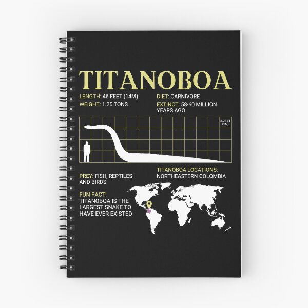 Item preview, Titanoboa Facts Prehistoric Extinct Large Snake designed and sold by ExtinctFauna.