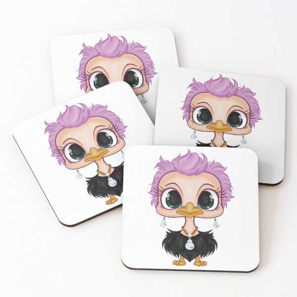 Item preview, Silly Ostrich Wearing Jewelry designed and sold by vasetti-press.