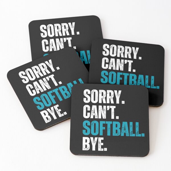 Item preview, Distressed Sorry Can't Softball Bye designed and sold by AlienOccupation.