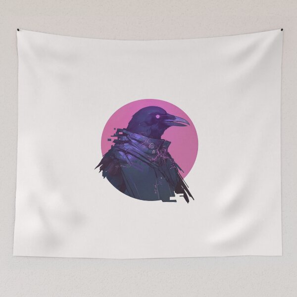 Item preview, Cyber crow // crow // Cool Animal // Cyber Animal // Future Animal Art // Animal Warrior // Animal Cute Art // Gaming Aesthetic stickers designed and sold by SMARTKIT  DESIGNAGENCY.