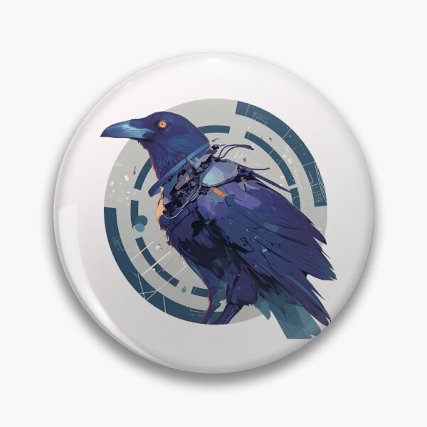Item preview, Cyber crow // crow // Cool Animal // Cyber Animal // Future Animal Art // Animal Warrior // Animal Cute Art // Gaming Aesthetic stickers designed and sold by SMARTKIT  DESIGNAGENCY.