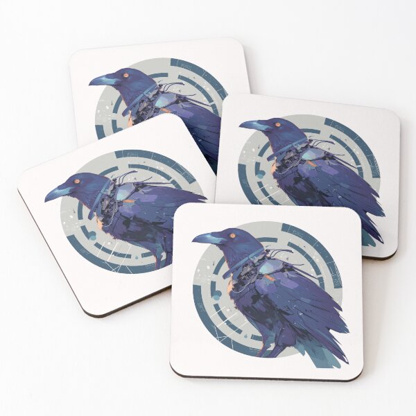Item preview, Cyber crow // crow // Cool Animal // Cyber Animal // Future Animal Art // Animal Warrior // Animal Cute Art // Gaming Aesthetic stickers designed and sold by SMARTKIT  DESIGNAGENCY.