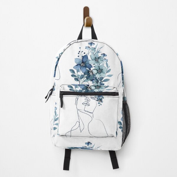 Item preview, Blue Floral Minimalistic Goddess designed and sold by CCCola15.
