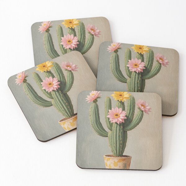 Item preview, Flowering Cactus in a Pot designed and sold by Lizetteh.