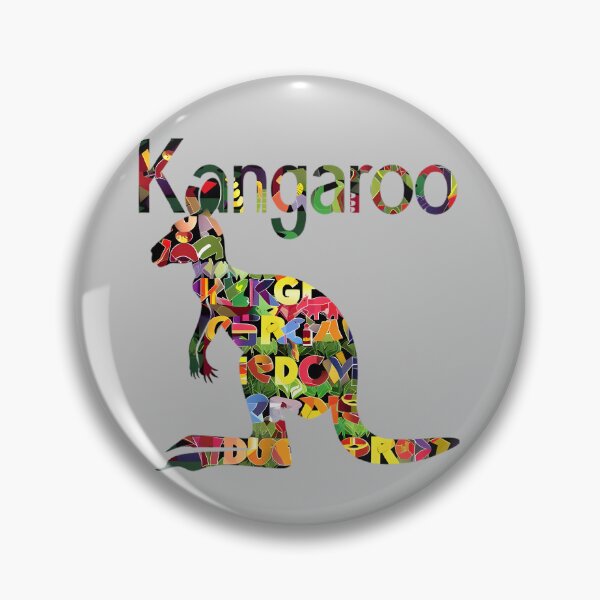 Item preview, "Kangaroo: Nature's Typography" designed and sold by Art-Vortex-fr.