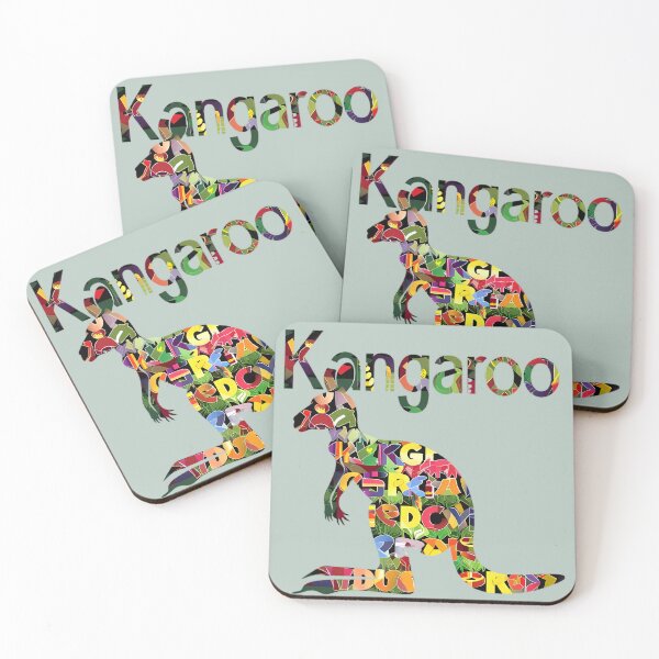Item preview, "Kangaroo: Nature's Typography" designed and sold by Art-Vortex-fr.