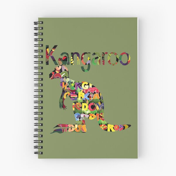 Item preview, "Kangaroo: Nature's Typography" designed and sold by Art-Vortex-fr.