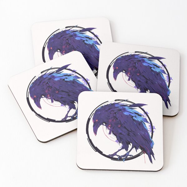 Item preview, Cyber crow // crow // Cool Animal // Cyber Animal // Future Animal Art // Animal Warrior // Animal Cute Art // Gaming Aesthetic stickers designed and sold by SMARTKIT  DESIGNAGENCY.