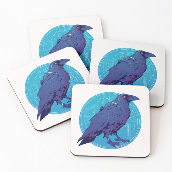 Item preview, Cyber crow // crow // Cool Animal // Cyber Animal // Future Animal Art // Animal Warrior // Animal Cute Art // Gaming Aesthetic stickers designed and sold by SMARTKIT  DESIGNAGENCY.
