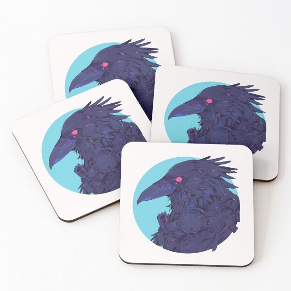 Item preview, Cyber crow // crow // Cool Animal // Cyber Animal // Future Animal Art // Animal Warrior // Animal Cute Art // Gaming Aesthetic stickers designed and sold by SMARTKIT  DESIGNAGENCY.