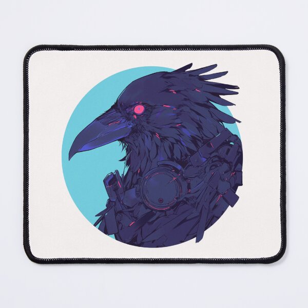 Item preview, Cyber crow // crow // Cool Animal // Cyber Animal // Future Animal Art // Animal Warrior // Animal Cute Art // Gaming Aesthetic stickers designed and sold by SMARTKIT  DESIGNAGENCY.